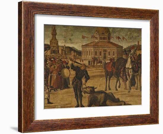 The Triumph of St George-Vittore Carpaccio-Framed Giclee Print