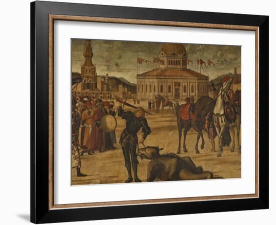 The Triumph of St George-Vittore Carpaccio-Framed Giclee Print