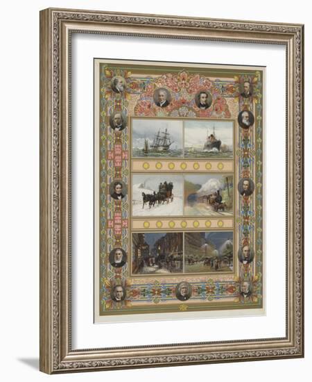 The Triumph of Steam and Electricity-William Lionel Wyllie-Framed Giclee Print