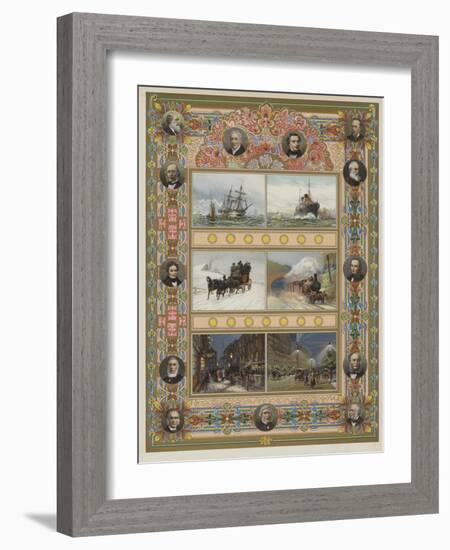 The Triumph of Steam and Electricity-William Lionel Wyllie-Framed Giclee Print