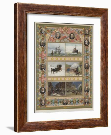 The Triumph of Steam and Electricity-William Lionel Wyllie-Framed Giclee Print