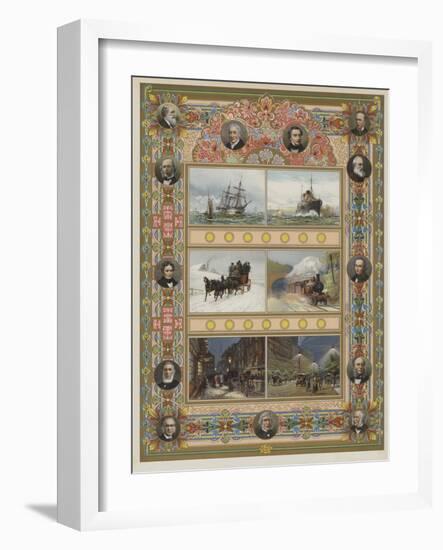The Triumph of Steam and Electricity-William Lionel Wyllie-Framed Giclee Print