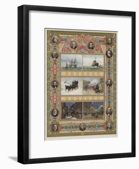 The Triumph of Steam and Electricity-William Lionel Wyllie-Framed Giclee Print