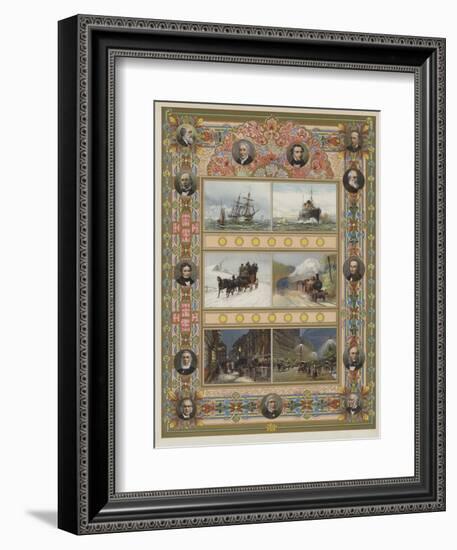 The Triumph of Steam and Electricity-William Lionel Wyllie-Framed Giclee Print