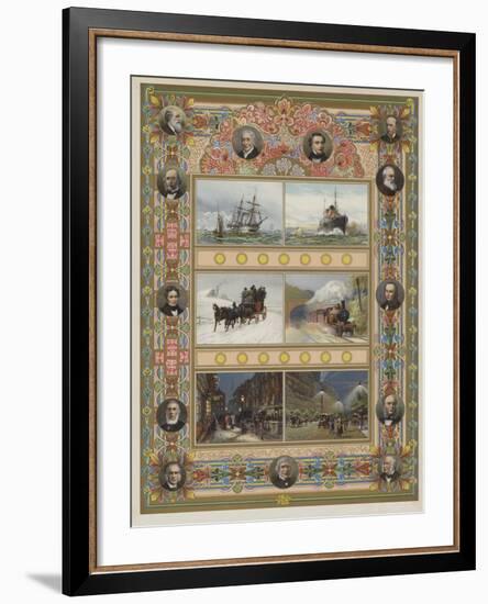 The Triumph of Steam and Electricity-William Lionel Wyllie-Framed Giclee Print