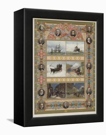 The Triumph of Steam and Electricity-William Lionel Wyllie-Framed Premier Image Canvas