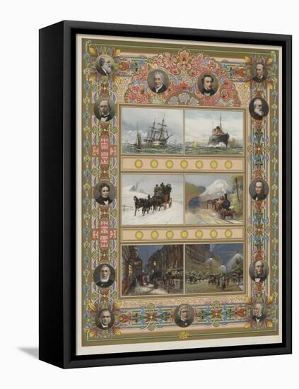 The Triumph of Steam and Electricity-William Lionel Wyllie-Framed Premier Image Canvas