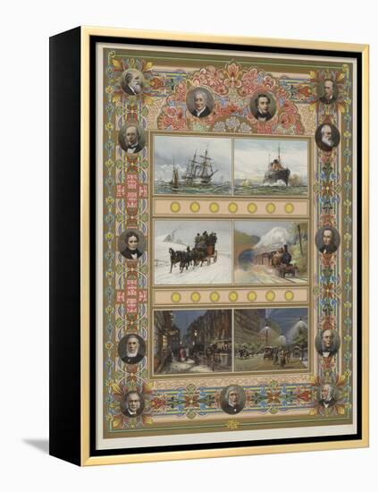 The Triumph of Steam and Electricity-William Lionel Wyllie-Framed Premier Image Canvas