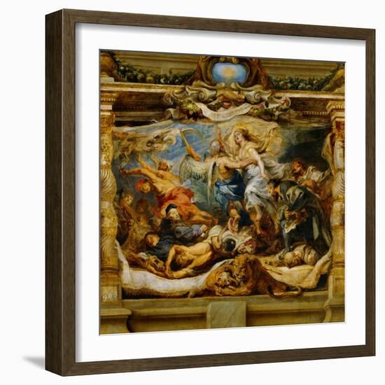 The Triumph of the Catholic Truth-Peter Paul Rubens-Framed Giclee Print