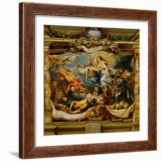 The Triumph of the Catholic Truth-Peter Paul Rubens-Framed Giclee Print