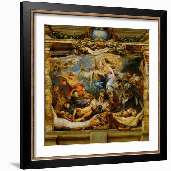 The Triumph of the Catholic Truth-Peter Paul Rubens-Framed Giclee Print