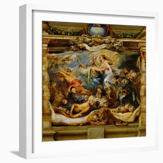 The Triumph of the Catholic Truth-Peter Paul Rubens-Framed Giclee Print