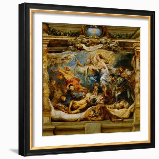 The Triumph of the Catholic Truth-Peter Paul Rubens-Framed Giclee Print