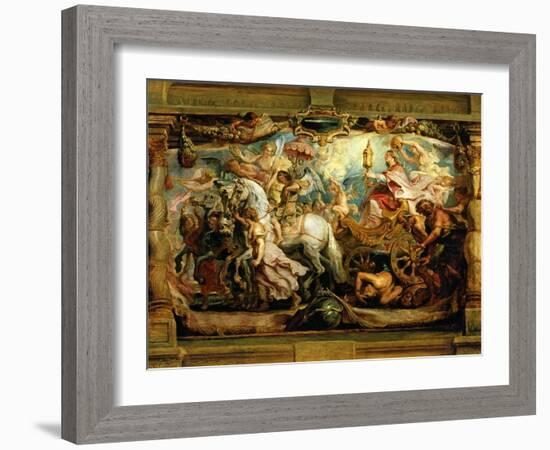 The Triumph of the Church Over Fury, Discord and Hatred-Peter Paul Rubens-Framed Giclee Print