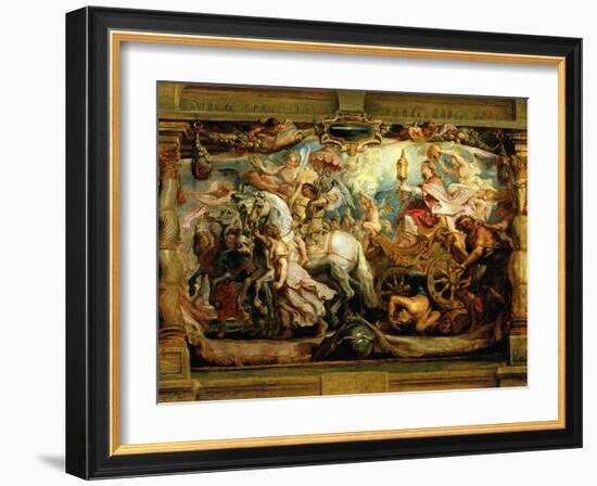 The Triumph of the Church Over Fury, Discord and Hatred-Peter Paul Rubens-Framed Giclee Print