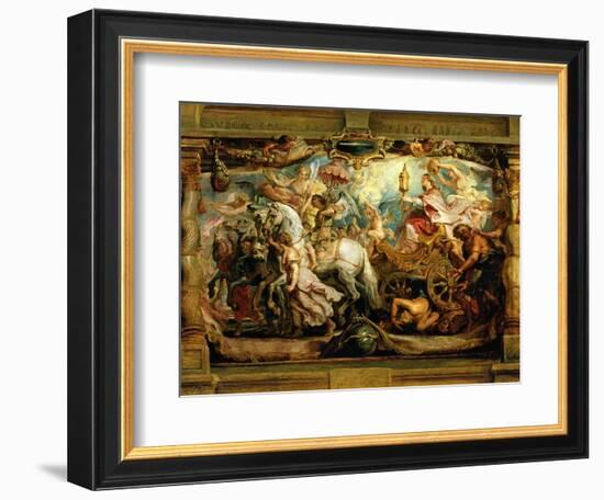 The Triumph of the Church Over Fury, Discord and Hatred-Peter Paul Rubens-Framed Giclee Print