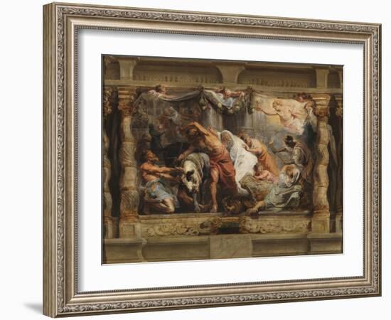 The Triumph of the Eucharist over Idolatry, 1625-1626-Peter Paul Rubens-Framed Giclee Print