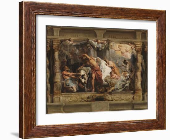 The Triumph of the Eucharist over Idolatry, 1625-1626-Peter Paul Rubens-Framed Giclee Print