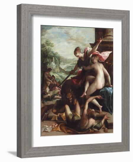 The Triumph of Truth, C.1598 (Oil on Copper)-Johann or Hans von Aachen-Framed Giclee Print