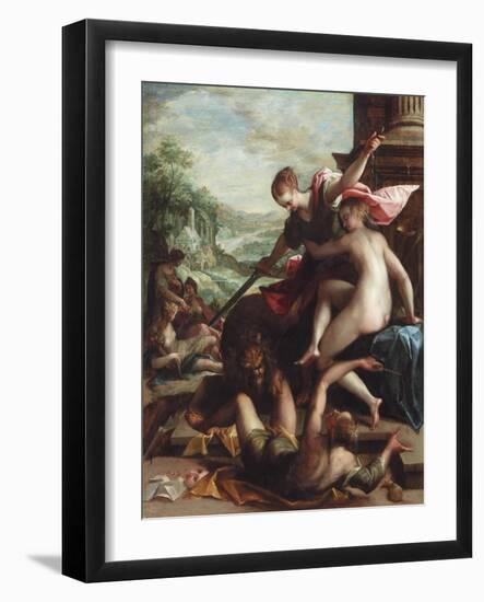 The Triumph of Truth, C.1598 (Oil on Copper)-Johann or Hans von Aachen-Framed Giclee Print