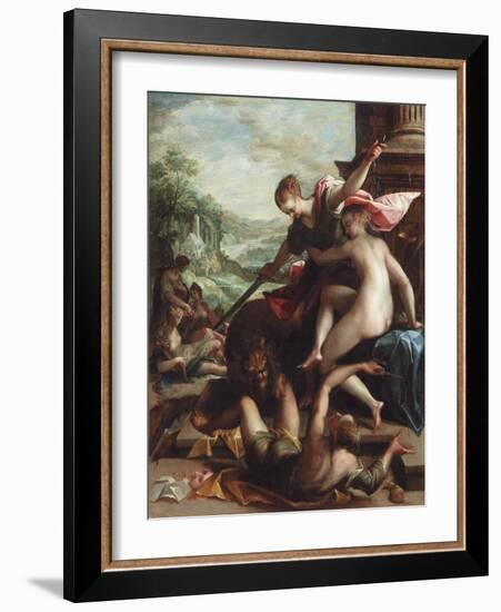 The Triumph of Truth, C.1598 (Oil on Copper)-Johann or Hans von Aachen-Framed Giclee Print