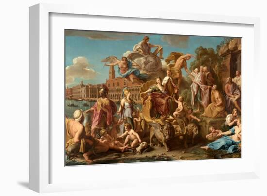 The Triumph of Venice, 1737-Pompeo Girolamo Batoni-Framed Giclee Print