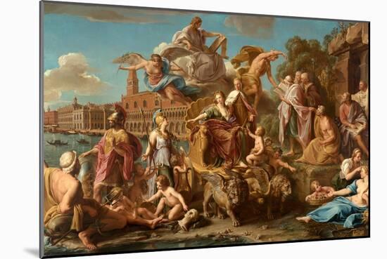 The Triumph of Venice, 1737-Pompeo Girolamo Batoni-Mounted Giclee Print