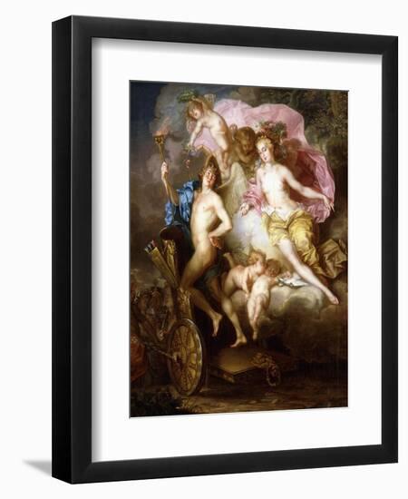 The Triumph of Venus and Cupid with Cupid's Chariot-Johann Georg Platzer-Framed Giclee Print