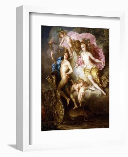 The Triumph of Venus and Cupid with Cupid's Chariot-Johann Georg Platzer-Framed Giclee Print