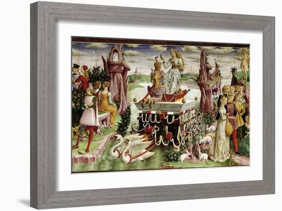 The Triumph of Venus: April from the Room of the Months, c.1467-70-Francesco del Cossa-Framed Giclee Print