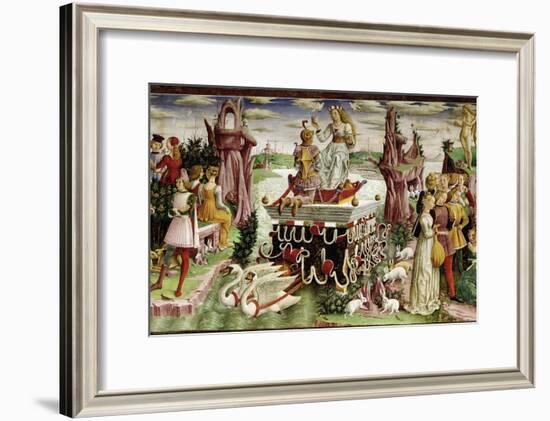 The Triumph of Venus: April from the Room of the Months, c.1467-70-Francesco del Cossa-Framed Giclee Print