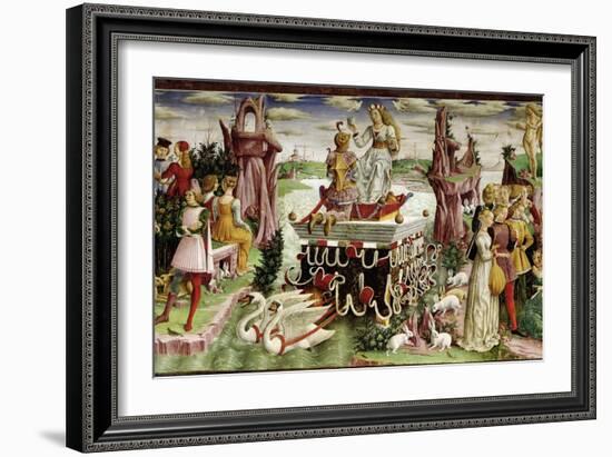 The Triumph of Venus: April from the Room of the Months, c.1467-70-Francesco del Cossa-Framed Giclee Print