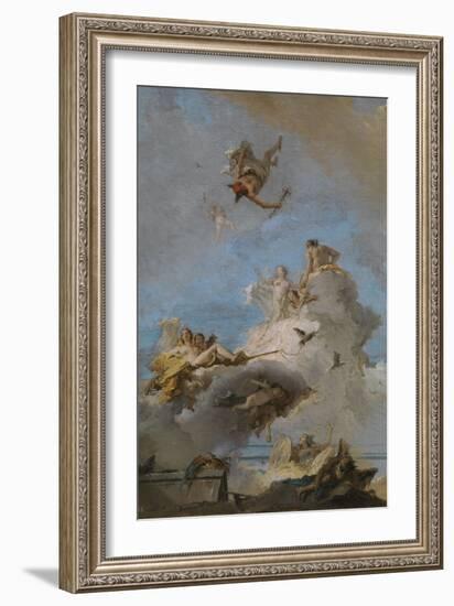 The Triumph of Venus, Between 1762 and 1765-Giandomenico Tiepolo-Framed Giclee Print