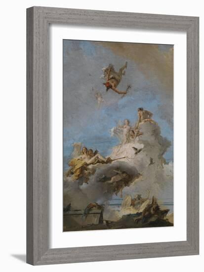 The Triumph of Venus, Between 1762 and 1765-Giandomenico Tiepolo-Framed Giclee Print