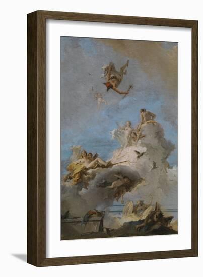 The Triumph of Venus, Between 1762 and 1765-Giandomenico Tiepolo-Framed Giclee Print