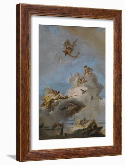 The Triumph of Venus, Between 1762 and 1765-Giandomenico Tiepolo-Framed Giclee Print