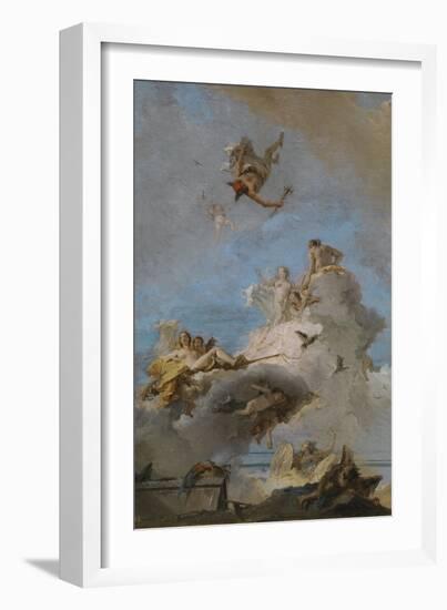 The Triumph of Venus, Between 1762 and 1765-Giandomenico Tiepolo-Framed Giclee Print