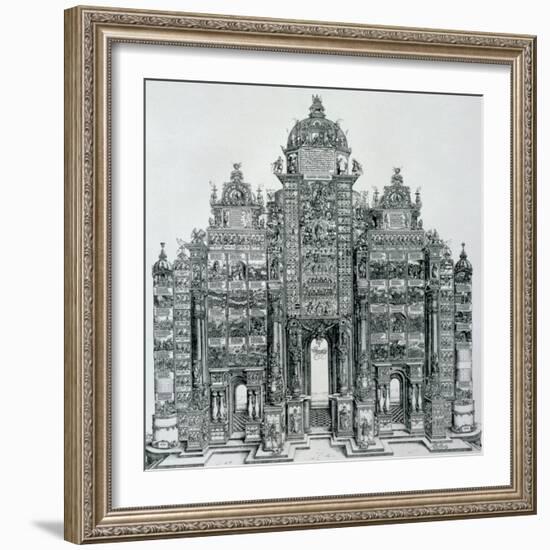 The Triumphal Arch of Emperor Maximilian I of Germany, Dated 1515, Pub. 1517/18-Albrecht Dürer-Framed Giclee Print