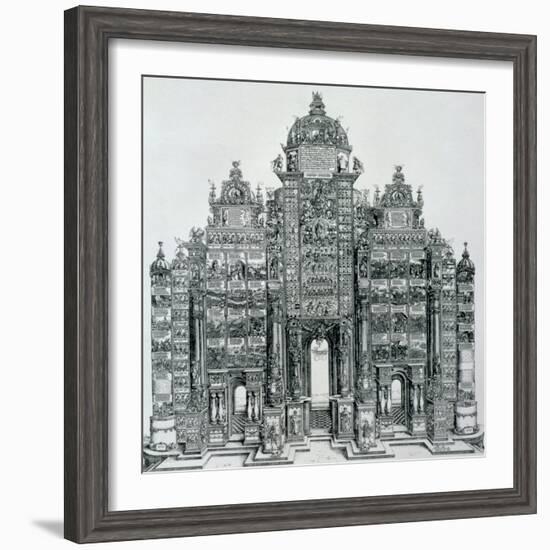 The Triumphal Arch of Emperor Maximilian I of Germany, Dated 1515, Pub. 1517/18-Albrecht Dürer-Framed Giclee Print