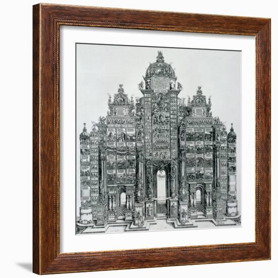 The Triumphal Arch of Emperor Maximilian I of Germany, Dated 1515, Pub. 1517/18-Albrecht Dürer-Framed Giclee Print