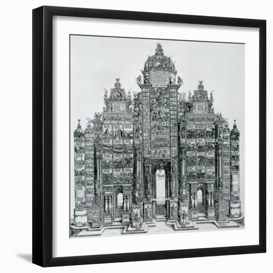 The Triumphal Arch of Emperor Maximilian I of Germany, Dated 1515, Pub. 1517/18-Albrecht Dürer-Framed Giclee Print