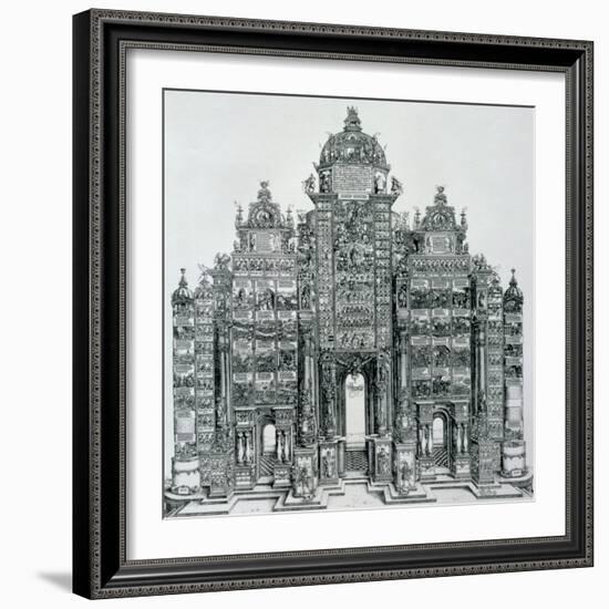 The Triumphal Arch of Emperor Maximilian I of Germany, Dated 1515, Pub. 1517/18-Albrecht Dürer-Framed Giclee Print