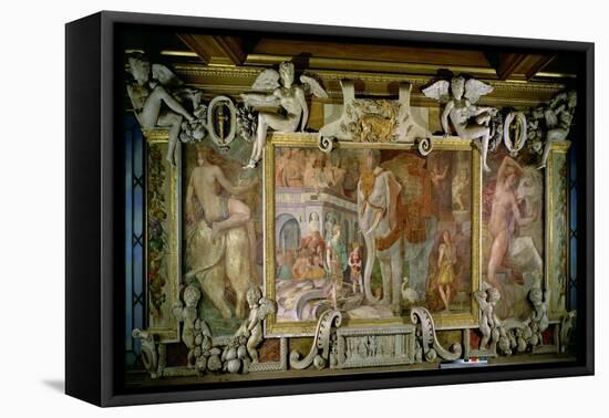 The Triumphal Elephant, an Allegorical Tribute to Francis I-Rosso Fiorentino (Battista di Jacopo)-Framed Premier Image Canvas