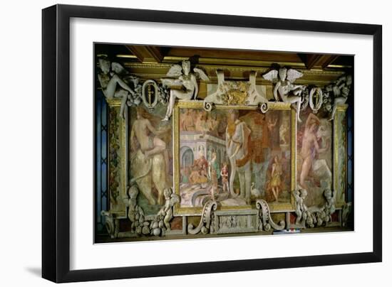 The Triumphal Elephant, an Allegorical Tribute to Francis I-Rosso Fiorentino (Battista di Jacopo)-Framed Giclee Print