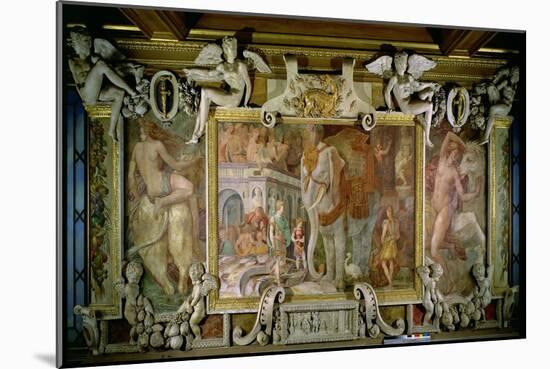 The Triumphal Elephant, an Allegorical Tribute to Francis I-Rosso Fiorentino (Battista di Jacopo)-Mounted Giclee Print