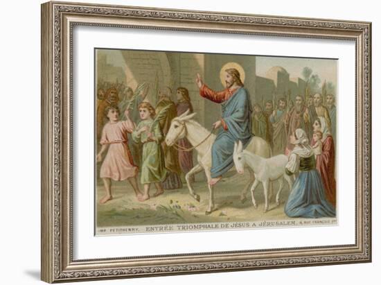 The Triumphal Entry of Jesus into Jerusalem-null-Framed Giclee Print