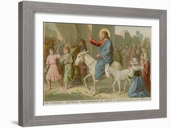 The Triumphal Entry of Jesus into Jerusalem-null-Framed Giclee Print