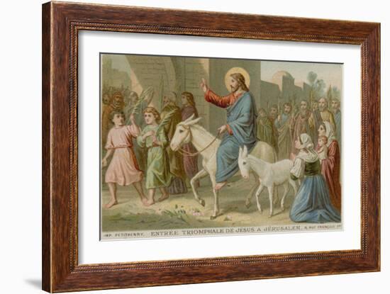 The Triumphal Entry of Jesus into Jerusalem-null-Framed Giclee Print