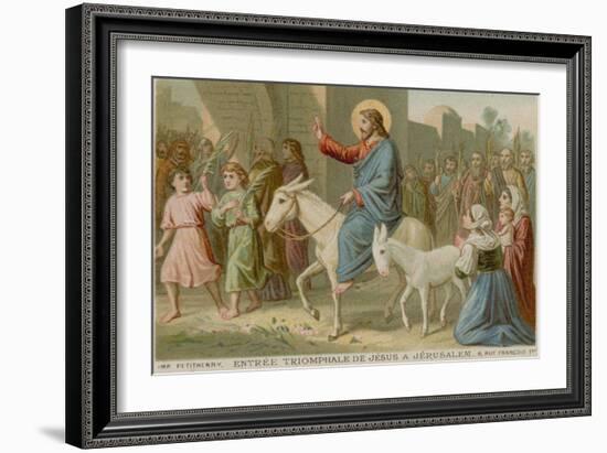 The Triumphal Entry of Jesus into Jerusalem-null-Framed Giclee Print