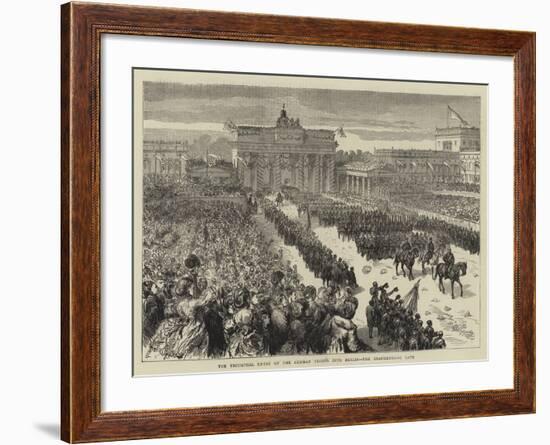 The Triumphal Entry of the German Troops into Berlin, the Brandenburg Gate-null-Framed Giclee Print